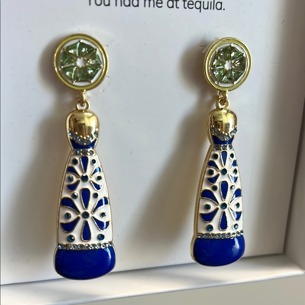 BaubleBar Lime 🍋‍🟩 & Tequila Drop Earrings - Picture 3 of 5